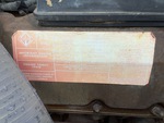 Engine with Emission Label