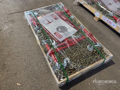 Quantity of (5) 2026 Suihe BC-9200 9200 lb Ratchet Binders & (10) 20 ft Chains (Unused)