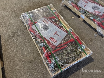 Quantity of (5) 2026 Suihe BC-5400 5400 lb Ratchet Binders & (10) 20 ft Chains (Unused)