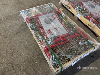 Quantity of (5) 2026 Suihe BC-5400 5400 lb Ratchet Binders & (10) 20 ft Chains (Unused)