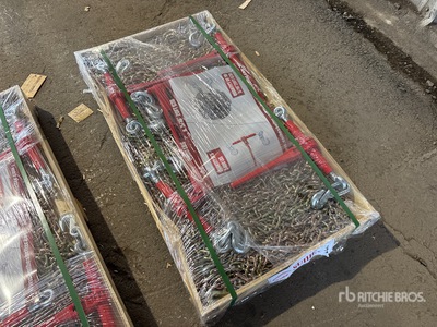 Quantity of (5) 2026 Suihe BC-5400 5400 lb Ratchet Binders & (10) 20 ft Chains (Unused)
