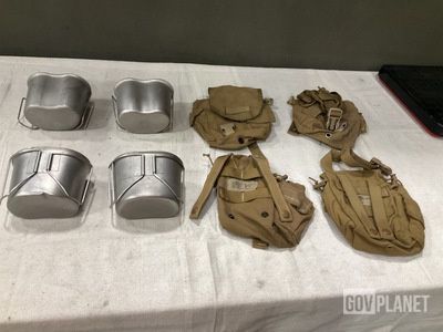 (100) Water Canteen Cups & (70) General Purpose Canteen Pouches