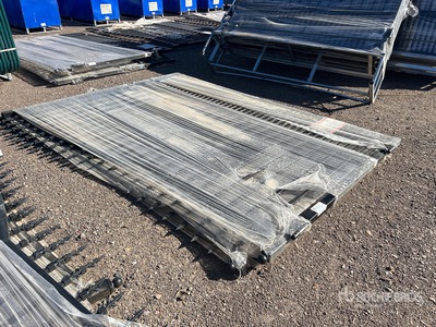 2026 SUNTOP S0720-1 20 ft Wrought Iron Bi-Parting Driveway Gate (Unused)