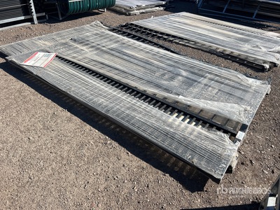 2026 SUNTOP S0720-1 20 ft Wrought Iron Bi-Parting Driveway Gate (Unused)