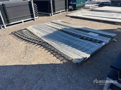 2026 SUNTOP S0720-1 20 ft Wrought Iron Bi-Parting Driveway Gate (Unused)