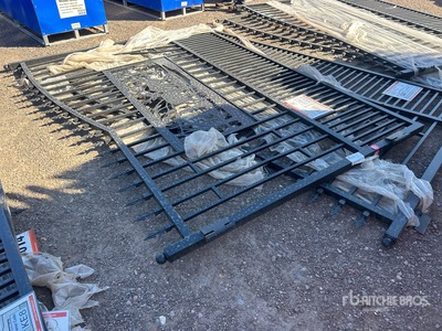 2026 SUNTOP S0720-1 20 ft Wrought Iron Bi-Parting Driveway Gate (Unused)