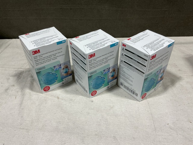 (108) Boxes of 3M N95 1860S Surgical Masks (108) Boxes of 3M N95 1860S Surgical Masks