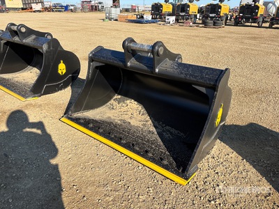 Dynamic Entities 120CL 60 in Cleanup Excavator Bucket - Fits 65mm Cat 311/312/313/314 Kobelco 140 Deere/Hitachi ZX120/135 Case 130/135, Doosan DX140