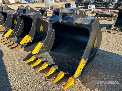 Dynamic Entities 200CL 42 in Excavator Bucket - Fits 80mm Cat 320/321/323, Hyundai R210 Komatsu PC200/220, Deere 160/200/225 Kobelco SK210, Case 210/225, Doosan DX225