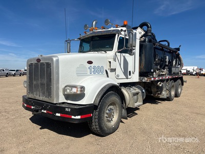 2013 Custom Vac Services on 2016 Peterbilt 367 6x4 Vacuum Tanker Truck