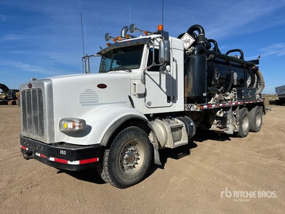 2013 Custom Vac Services on 2016 Peterbilt 367 6x4 Vacuum Tanker Truck