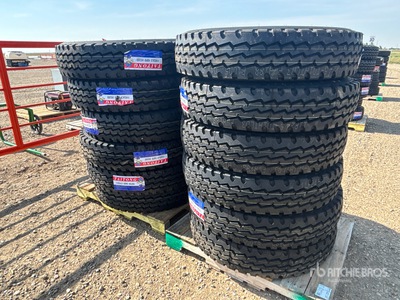Quantity of (12) Taitong 11R24.5 Trailer Tires (Unused)