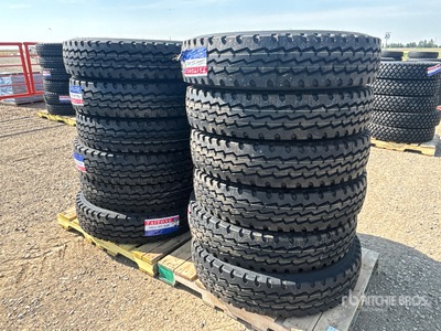 Quantity of (12) Taitong 11R24.5 Trailer Tires (Unused)