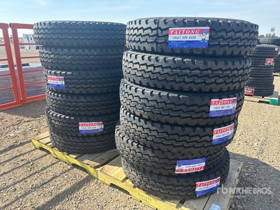 Quantity of (12) Taitong 11R24.5 Trailer Tires (Unused)