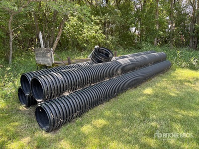 Quantity of (5) 20 Ft Plastic Culverts