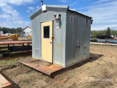 8 ft 9 in x 12 ft 8 in Skid-Mounted Storage Building