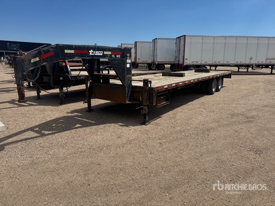 2007 Temco 30 ft T/A Gooseneck مقطورة مسطحة