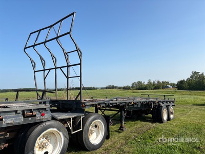 Super B-Train Pup Flatbed Trailer