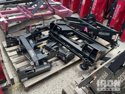 Quantity of (3) Mahindra Quick Hitches & (2) Bale Spear Attachments (Unused)