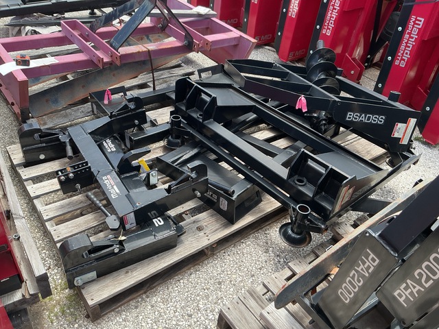 Quantity of (3) Mahindra Quick Hitches & (2) Bale Spear Attachments (Unused)
