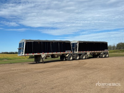 2013 Lode King 28 ft Tri/A Super B-Train Lead Grain Trailer