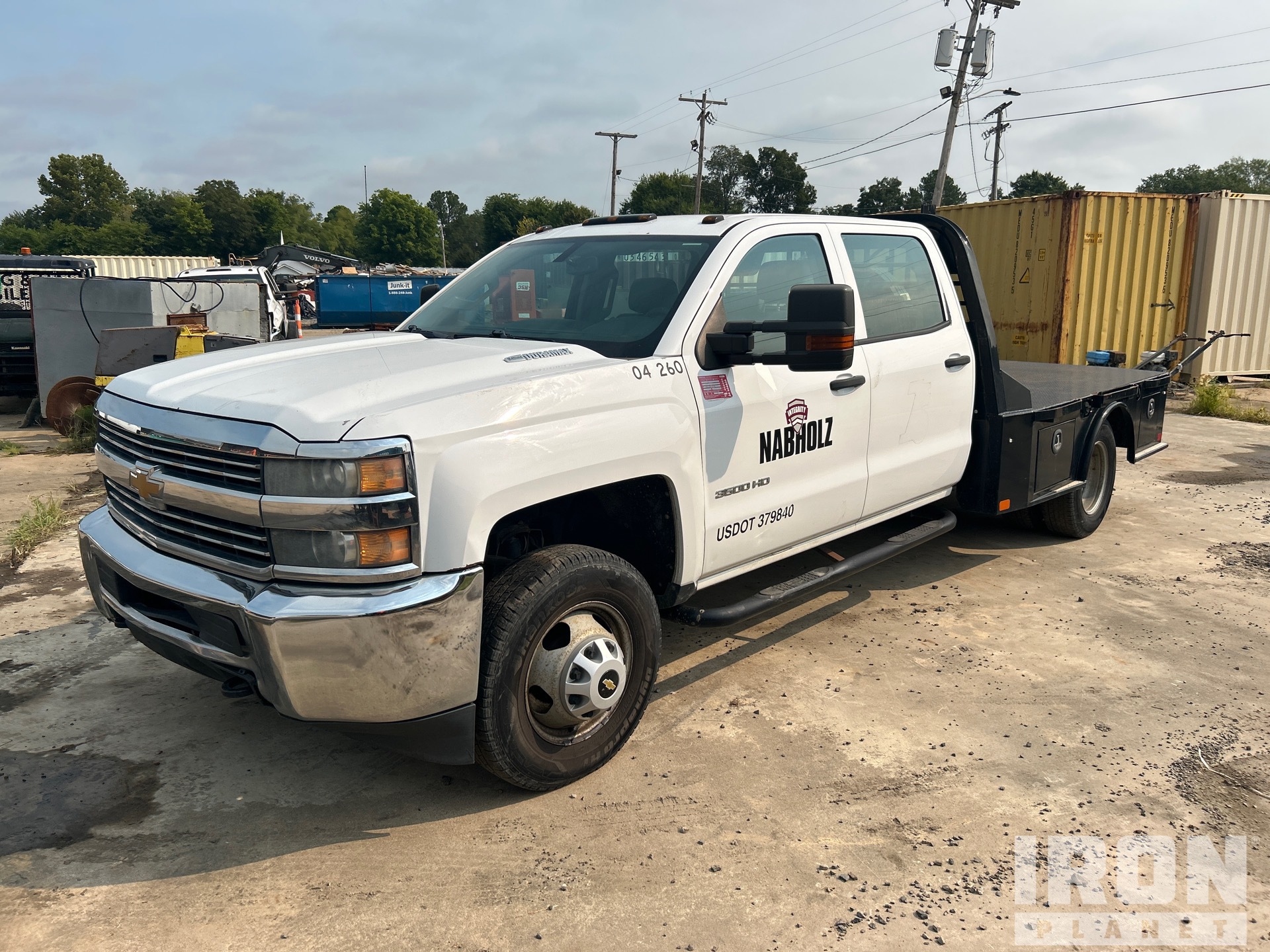 2015 Chevy 3500 4x2 Crew Cab Camion à Plateau