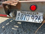 Trailer Chassis with License Plate Light Functional