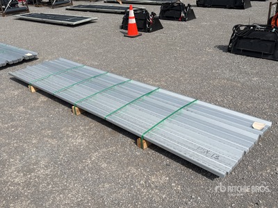 Quantity of (50) 2025 Kit Containers Steel R Panel 12 ft x 3 ft .014 Thickness Divers