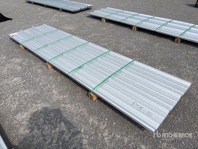 Quantity of (50) 2025 Kit Containers Steel R Panel 12 ft x 3 ft .015 Thickness Divers - Matériaux de construction