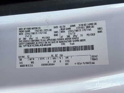 2020 Ford F-150 XL 4x2 Extended Cab Pickup