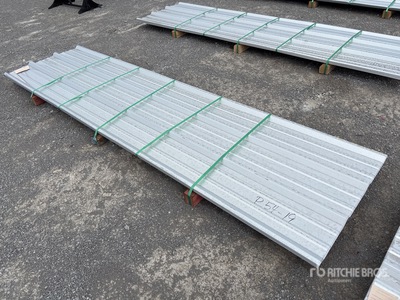 Quantity of (50) 2025 Kit Containers Steel R Panel 12 ft x 3 ft .015 Thickness