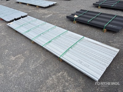 Quantity of (50) 2025 Kit Containers Steel R Panel 12 ft x 3 ft .015 Thickness