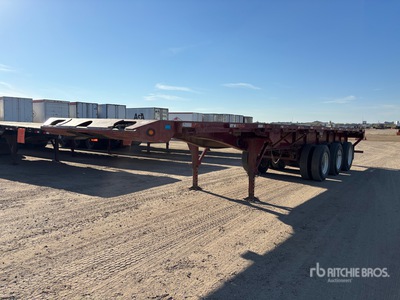 2006 Lode King 40 ft Tri/A Flatbed Remorque pour champ pétrolifère