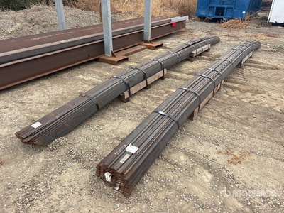 Quantity of (2) 20 ft x 2 in Steel Flat Bars