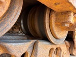 Undercarriage with Left Track Rollers