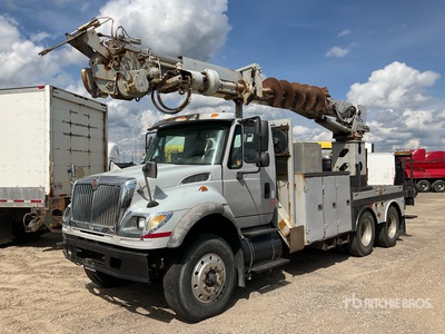 Terex on 2007 International 7600 6x4 Digger Derrick Truck