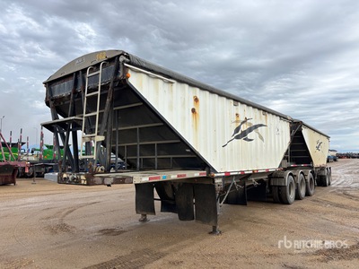 2010 Lode King 28 ft Super B-Train Lead Remolque de granos