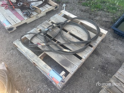 Quantity of (2) Cable Sling Rigging (Unused)