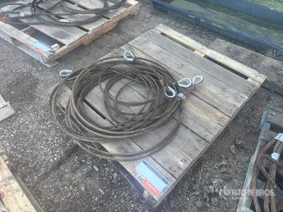 Quantity of (2) Cable Sling Rigging