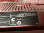 Engine with Emission Label