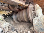 Undercarriage with Left Carrier Rollers
