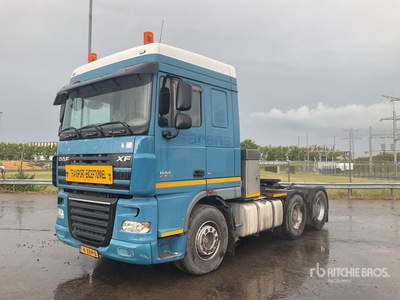 2009 DAF FFT XF105.460 6x4 تراكتور شاحنة كابينة النوم (ثنائية المحور)