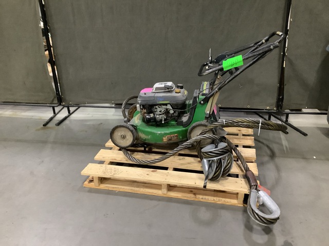 (2) Wire Rope Slings & (1) John Deere JX85 Lawnmower (2) Wire Rope Slings & (1) John Deere JX85 Lawnmower