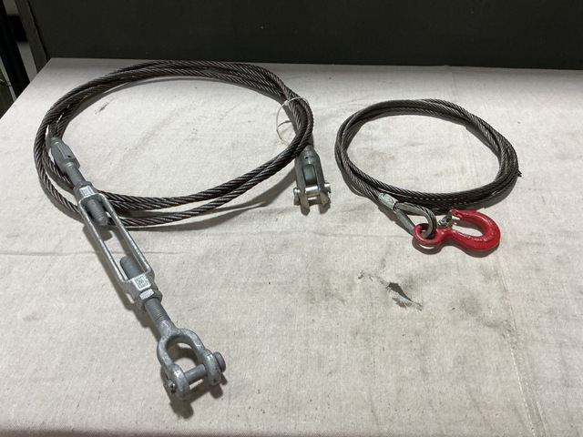 (9) Assorted Wire Rope Assemblies