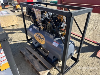 2026 EMC GAC60 Skid-Mounted 60 gal 2-Stage コンプレッサー (Unused)