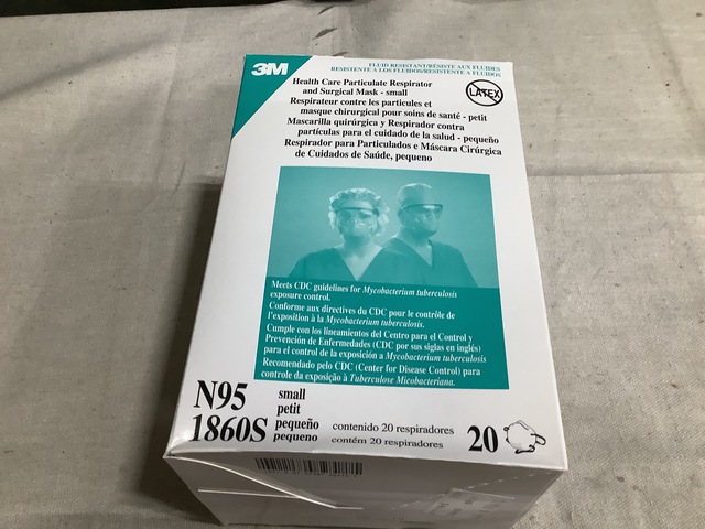 (128) Boxes of 3M 1860 N95 Surgical Masks (128) Boxes of 3M 1860 N95 Surgical Masks
