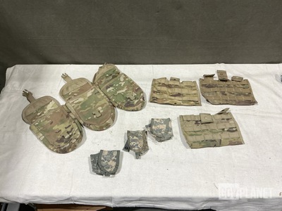 (56) Entrenching Tool Carriers, (360) M4 Three Mag Pouches & Assorted Items