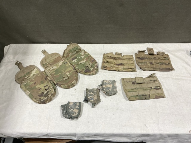 (56) Entrenching Tool Carriers, (360) M4 Three Mag Pouches & Assorted Items (56) Entrenching Tool Carriers, (360) M4 Three Mag Pouches & Assorted Items