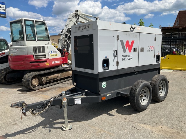 2021 (unverified) Wacker Neuson G70 T4F 58 kW Mobile Generator Set