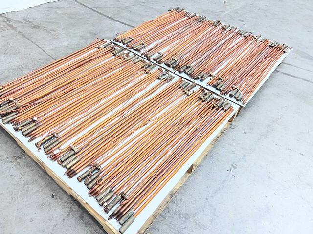 Quantity of (100) 3 ft. Grounding Rods (Unused)